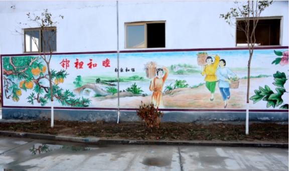 长葛乡镇文化墙 乡风文明焕发新活力